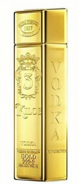 3 Kilos Vodka Gold 999,9 1l
