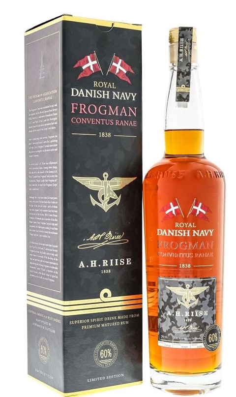A.H. Riise Rum Royal Danish Navy Frogman Conventus Ranae Limited Editon 0,7l DD.