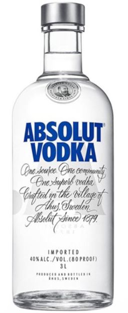 Absolut Vodka Blue 3l