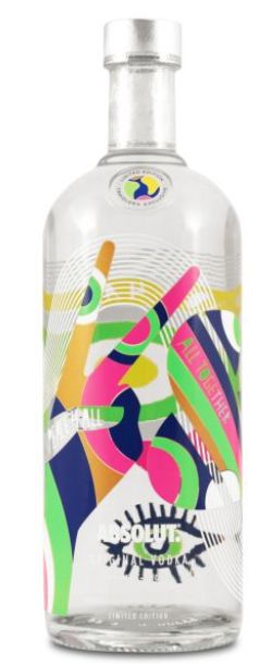 Absolut Vodka Blue Unity Travellers Exclusive Limited Edition 1l
