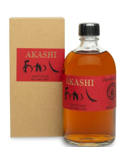 Akashi Whisky 5 years Red Wine Cask Japanese Single Malt (Eigashima Distillery) 0,5l DD.