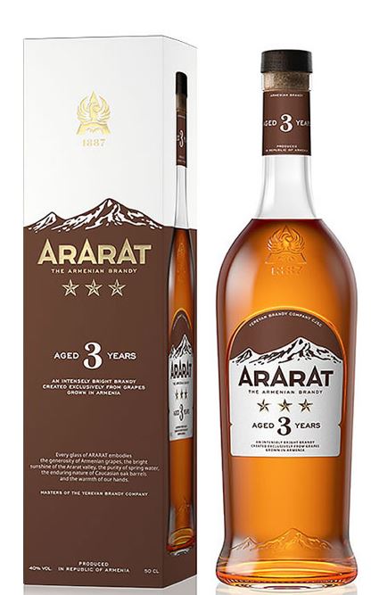 Ararat Brandy 3 years 0,7l DD.
