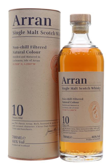 Arran Whisky 10 years Single Malt Scotch 0,7l DD.