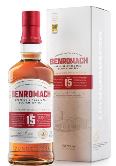Benromach Whisky 15 years Speyside Single Malt Scotch 0,7l DD.