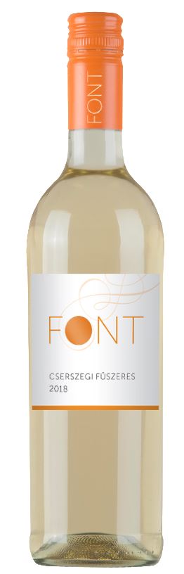 Font Duna-Tisza közi Cserszegi Fűszeres 2023. 0,75l félédes fehérbor