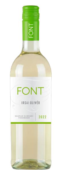 Font Kunsági Irsai Olivér 2023. 0,75l száraz fehérbor