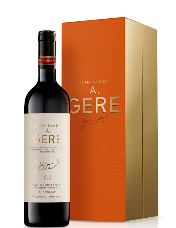 Gere A. Villányi Attila Merlot 2021. 0,75l száraz vörösbor 