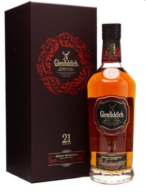 Glenfiddich Whisky 21 years Gran Reserva Single Malt Scotch 0,7l DD.
