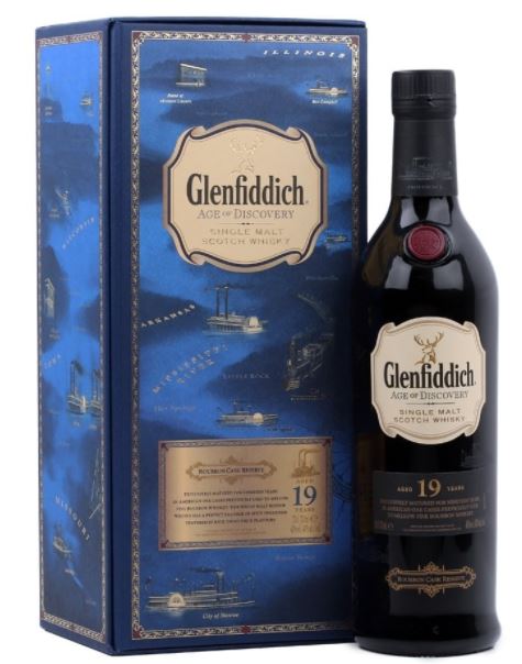 Glenfiddich Whisky 19 years Age Of Discovery Bourbon Cask Reserve Single Malt Scotch 0,7l DD.
