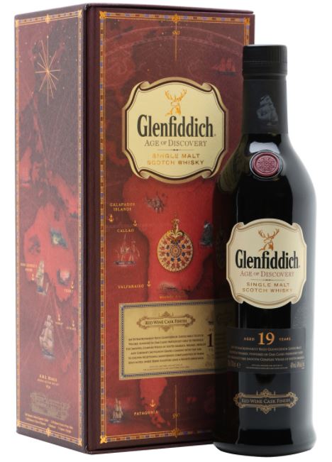Glenfiddich Whisky 19 years Age Of Discovery Red Wine Cask Finish Single Malt Scotch 0,7l DD.