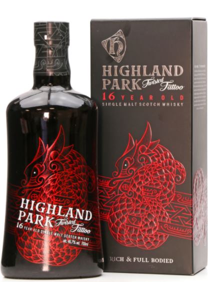 Highland Park Whisky 16 years Twisted Tattoo Single Malt Scotch 0,7l DD.